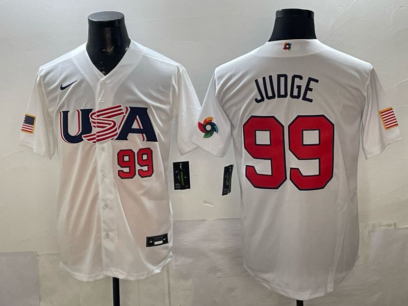 Men 2026 World Cub USA #99 Judge white Nike MLB Jersey style 08->more jerseys->MLB Jersey